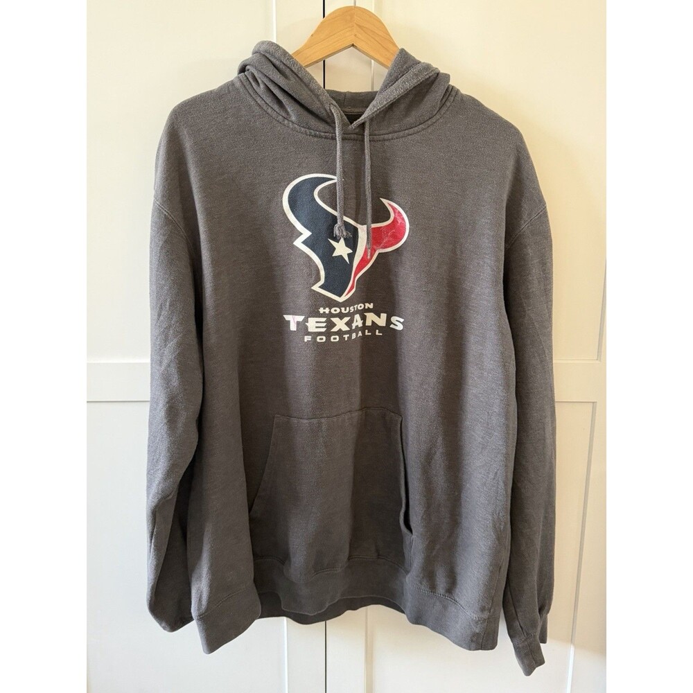 NFL Official‎ Houston Texans Football  Reebok Branded Hoodie Size XL Grey